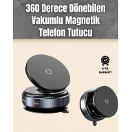 Çok Yönlü Döner Başlıklı Vakumlu Araç Telefon Standı – Sert Yollarda Stabil Kullanım