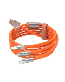 Çoklu Şarj Kablosu USB Type-C İOS Uyumlu 120W Hızlı Şarj Kablosu