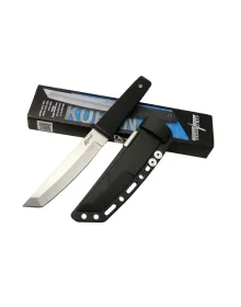 Cold Steel AUS 8A Kobun Tanto Outdoor / Av Bıçağı 25cm - Kılıflı, Kutulu, Siyah Plastik Sap