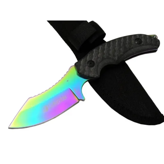 Columbia 156A Renkli Gökkuşağı Kamp Çakı Bıçağı 19 cm - Kılıflı Columbia 156A Renkli Gökkuşağı Kamp Çakı Bıçağı 19 cm - Kılıflı