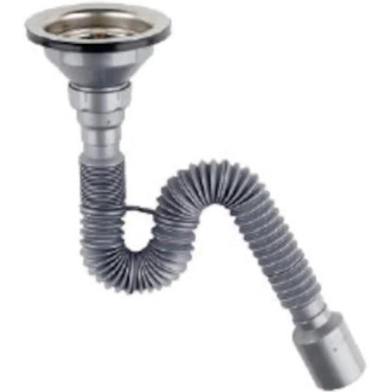 Çöpmak Kapalı Körüklü Evye Sifonu 50 mm Çöpmak Kapalı Körüklü Evye Sifonu 50 mm