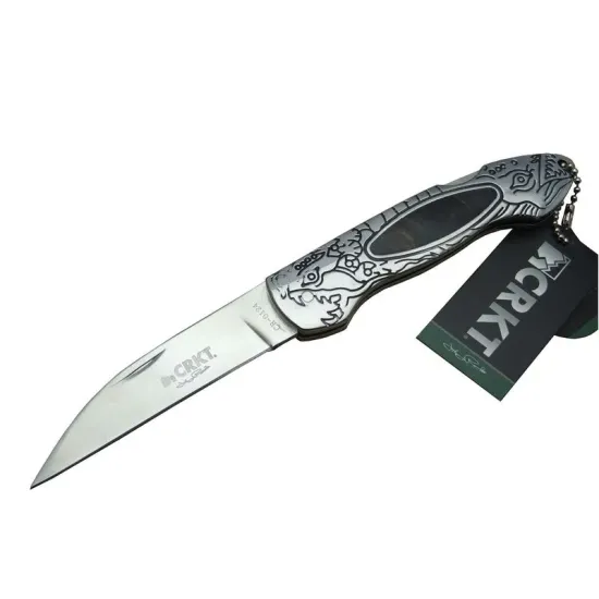CRKT CR 0124 Kamp Çakı 20 cm - Metal Desenli Sap, Kılıflı, Kutulu CRKT CR 0124 Kamp Çakı 20 cm - Metal Desenli Sap, Kılıflı, Kutulu