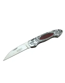 CRKT CR 0124 RD Kamp Çakı 20 cm - Metal Desenli Sap, Kılıflı, Kutulu