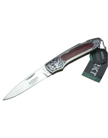CRKT CR 0128 RD Kamp Çakı 18 cm - Metal Desenli Sap, Kılıflı, Kutulu