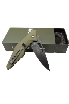 Crkt Dıvısıon 4415 GRN Kamp / Outdoor Çakı 21 cm - Yarı Otomatik, Kemerlikli, Kutulu