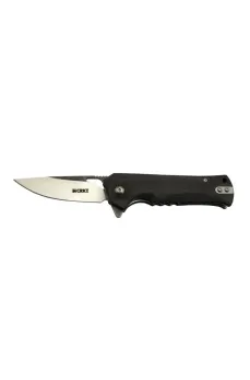 Crkt Muskie 202 BK Siyah Kamp / Outdoor Çakı 18 cm - Yarı Otomatik, Kemerlikli, Kutulu