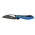 Crkt Pleroma 821A BL Mavi Kamp / Outdoor Çakı 18cm - Manuel, Kemerlikli, Kutulu