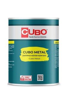Cubo Metal Pas Boyası Beyaz 0,75 Litre