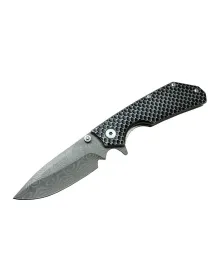 Damascus DMS 2 16 Gri Kamp Çakı 21cm- Yarı Otomatik, Kemerlikli, Metal Sap