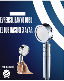 Dayanıklı ve Ergonomik Tasarımlı Ayarlanabilir El Duş Başlığı