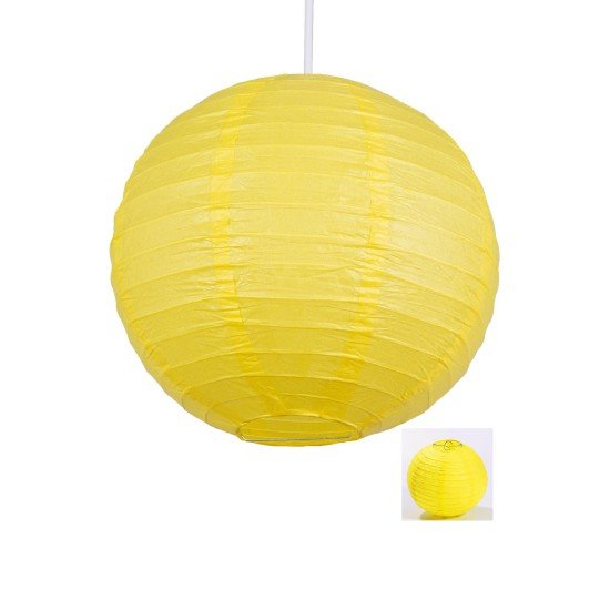 Dekoratif Çin Feneri – Kağıt Lamba - Sarı Dekoratif Çin Feneri – Kağıt Lamba - Sarı