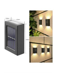 Dekoratif Duvar Lambası Solar Güneş Enerjili Bahçe Aydınlatması