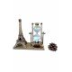 Dekoratif Eyfel Kulesi ve Kum Saati Vintage Tarzı Masa Süsü Biblo Dekoratif Eyfel Kulesi ve Kum Saati Vintage Tarzı Masa Süsü Biblo