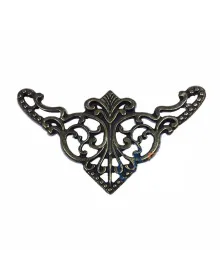 Dekoratif Köşe Süsü, Köşelik - Büyük, 31x55mm, Antik, 100 Adet