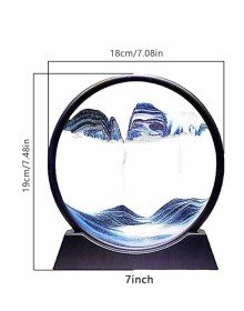 Dekoratif Kum Sulu Kum Saati Yuvarlak Şık Kum Tablosu Kum Saati Şeklinde Kum Tablo