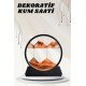 Dekoratif Kum Sulu Kum Saati Yuvarlak Şık Kum Tablosu Kum Saati Şeklinde Kum Tablo
