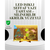 Dekoratif LED Yazı Tahtası – Silinebilir, Neon Kalemli, Planlama ve Hatırlatma İçin İdeal