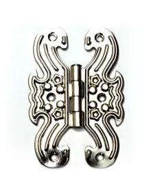 Dekoratif, Sac Kelebek Menteşe - Büyük, Nikel, 1 Adet