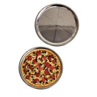 Delikli Çelik Pizza Ve Lahmacun Tepsisi Orta Boy -32 cm Delikli Çelik Pizza Ve Lahmacun Tepsisi Orta Boy -32 cm