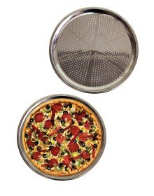 Delikli Çelik Pizza Ve Lahmacun Tepsisi Orta Boy -32  cm
