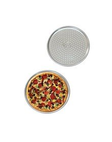 Delikli Çelik Pizza Ve Lahmacun Tepsisi Orta Boy -32  cm