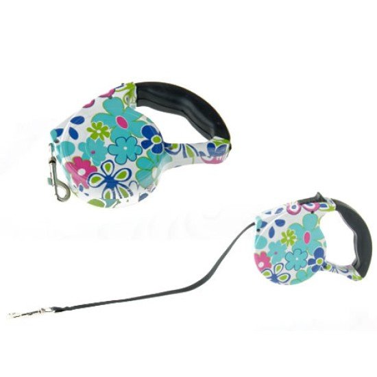 Desenli Mekanizmalı Köpek Tasması - 3 Metre Desenli Mekanizmalı Köpek Tasması - 3 Metre