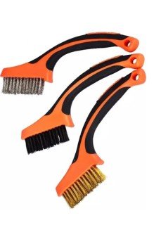 Dev Boy 3 Lü Detay Temizlik Fırça Seti  Araba -Mutfak Ocak - Fayans Temizlik Fırça