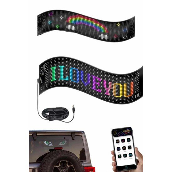 Digital Araba Yazısı Ekran Matrix En Büyük Boy Matrix LED Panel 19*96 pıxel