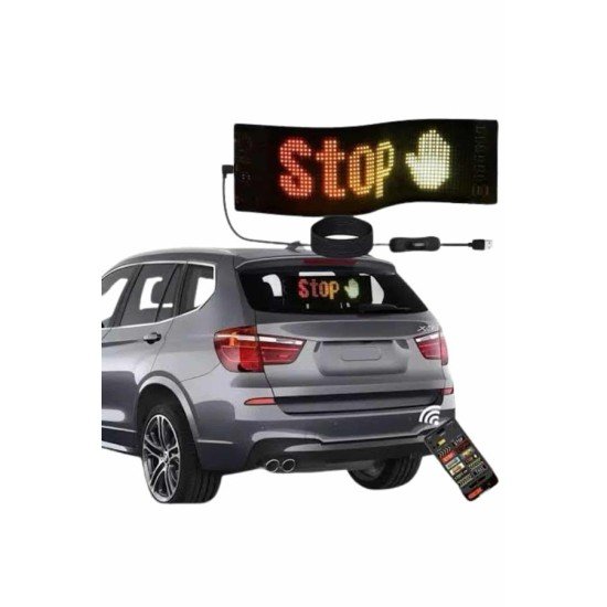 Digital Araba Yazısı Ekran Matrix En Büyük Boy Matrix LED Panel 19*96 pıxel