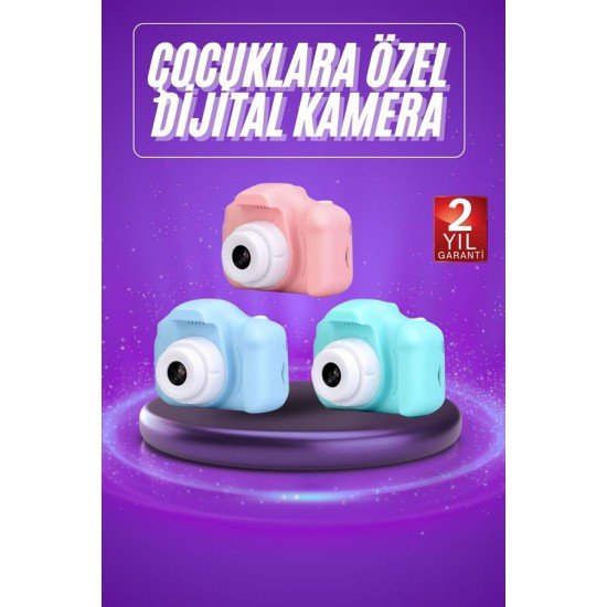 Dijital Fotoğraf Makinesi Çocuk Mini 1080p HD Kaliteli Renkli Dijital Fotoğraf Makinesi Çocuk Mini 1080p HD Kaliteli Renkli