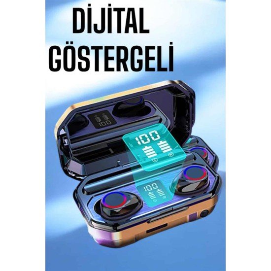 Dijital Göstergeli Bluetooth Bağlantılı Kulaklık Dokunmatik Kontrol Dijital Göstergeli Bluetooth Bağlantılı Kulaklık Dokunmatik Kontrol