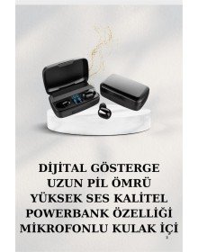 Dijital Göstergeli Bluetooth Kulaklık Kablosuz TWS Stereo Bluetooth 5.0
