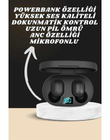 Dijital Göstergeli Kulaklık ve 7 Kordonlu Akıllı Saat Android ve İOS Uyumlu Uyku Takibi Sesli Görüşme