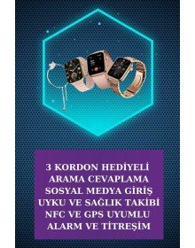 Dijital Göstergeli Powerbank Bluetooth Kulaklık ve Yeni Nesil Amoled Ekran Akıllı Saat