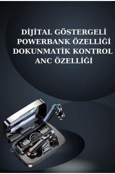 Dijital Göstergeli Powerbank Bluetooth Kulaklık ve Yeni Nesil Amoled Ekran Akıllı Saat