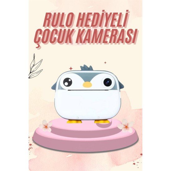 Dijital HD Video Kamera Çocuk Fotoğraf Makinesi  Anlık Termal Rulo