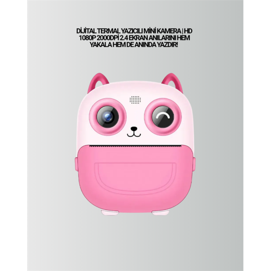 2.4” Ekranlı Mini Kamera – 1080p Kayıt + Mürekkepsiz Yazdırma 2.4” Ekranlı Mini Kamera – 1080p Kayıt + Mürekkepsiz Yazdırma