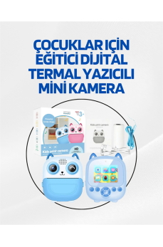 Dijital Termal Yazıcılı Mini Kamera – HD Video & Anında Fotoğraf Çıktısı