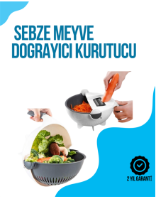 Dilimleyici ve Rende Bıçaklı Çok Amaçlı Mutfak Aleti