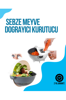 Dilimleyici ve Rende Bıçaklı Çok Amaçlı Mutfak Aleti