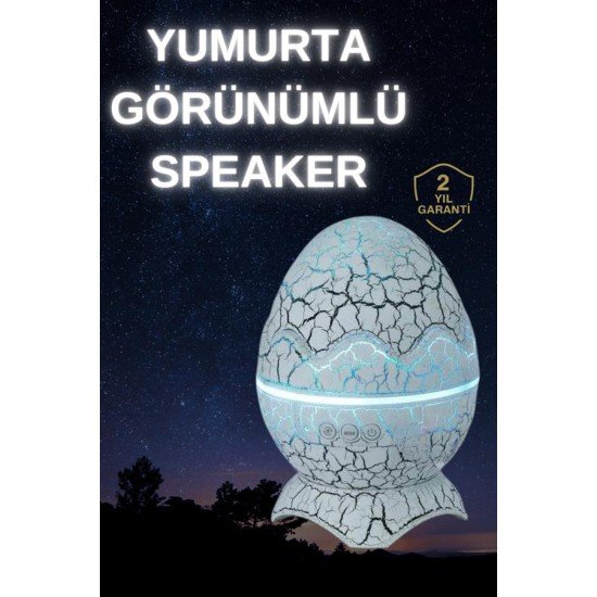 Dinozor Yumurtası Gece Masa Lambası Bluetooth Hoparlör 14 Renk Seçeneği Dinozor Yumurtası Gece Masa Lambası Bluetooth Hoparlör 14 Renk Seçeneği