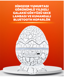 Dinozor Yumurtası Tasarımlı Projektörlü Gece Lambası