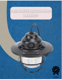 Dış Mekan İçin Şık LED Fener – 4400mAh Pil, IPX4 Su Geçirmez, Asılabilir