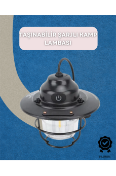 Dış Mekan İçin Şık LED Fener – 4400mAh Pil, IPX4 Su Geçirmez, Asılabilir