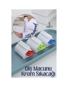 Diş Macunu Krem Sıkacağı 3 lü Set Tuppo Design
