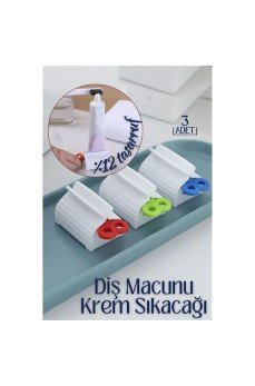 Diş Macunu Krem Sıkacağı 3 lü Set Tuppo Design
