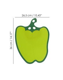 Dolma Biber Figürlü Kaydırmaz Kesme Tahtası Doğrama Panosu