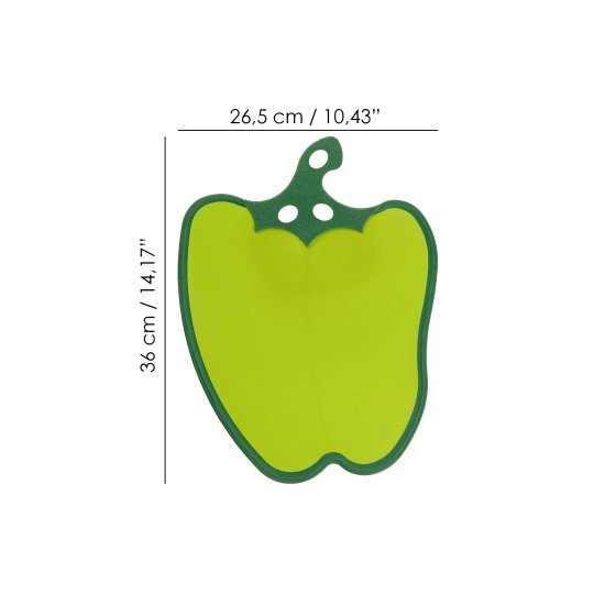 Dolma Biber Figürlü Kaydırmaz Kesme Tahtası Doğrama Panosu
