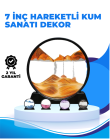 Döndürülebilir Dinamik Kum Tablosu – Stres Giderici, Yüksek Kaliteli Cam ve Doğal Kum ile Sanatsal Masa Dekoru
