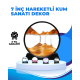 Döndürülebilir Dinamik Kum Tablosu – Stres Giderici, Yüksek Kaliteli Cam ve Doğal Kum ile Sanatsal Masa Dekoru
